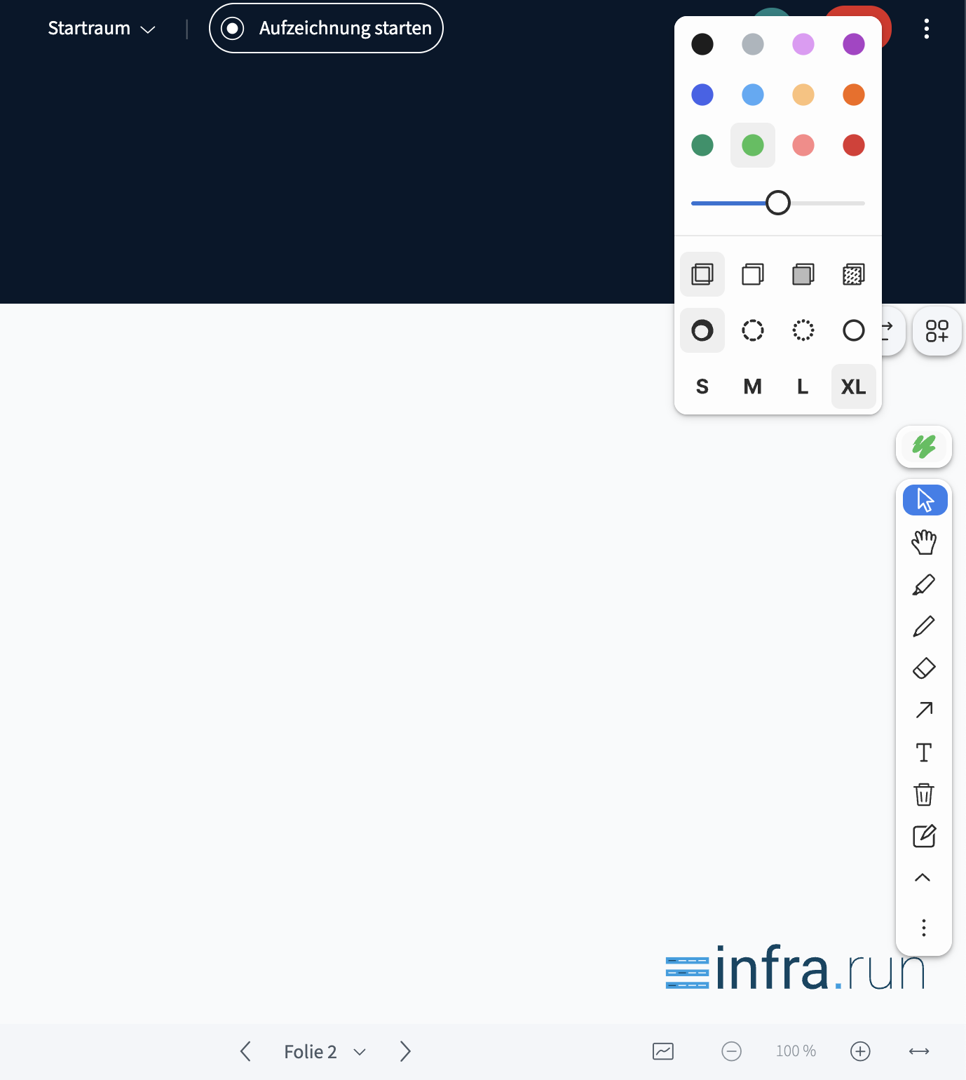 Whiteboard Farben